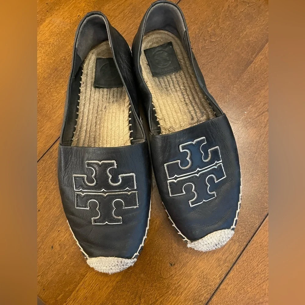 Tory Burch Black Ines Espadrilles 9.5